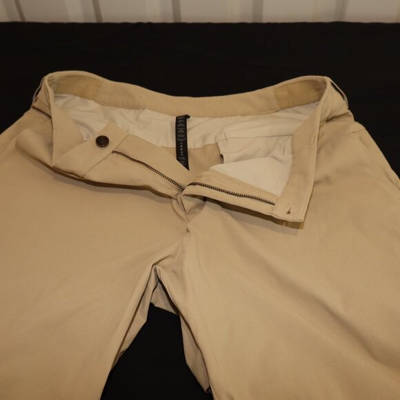 Lululemon Mens Commission Classic Tapered Golf Pants Ventilated Tan Size 36 - Picture 3 of 12